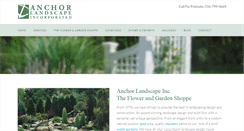 Desktop Screenshot of anchorflowerandgardenshoppe.com